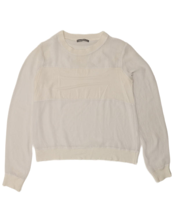 Bluza damska Zara Sweter UK 10 Small White