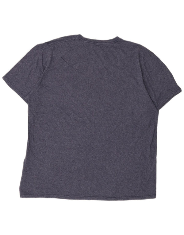 Męska koszulka z grafiką Quiksilver Premium Fit Top XL, granatowa, nakrapiana bawełna