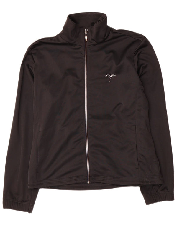 Damska bluza dresowa Lotto Crop Top Jacket UK 14 Średni czarny poliester