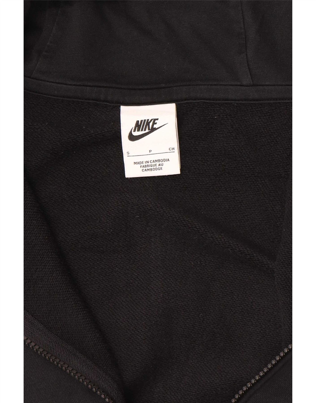 Damski sweter z kapturem i zamkiem błyskawicznym Nike UK 10, mały, czarny