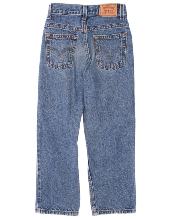 Levi's Boys 550 Proste dżinsy o swobodnym kroju 6-7 lat W22 L21 Niebieska bawełna