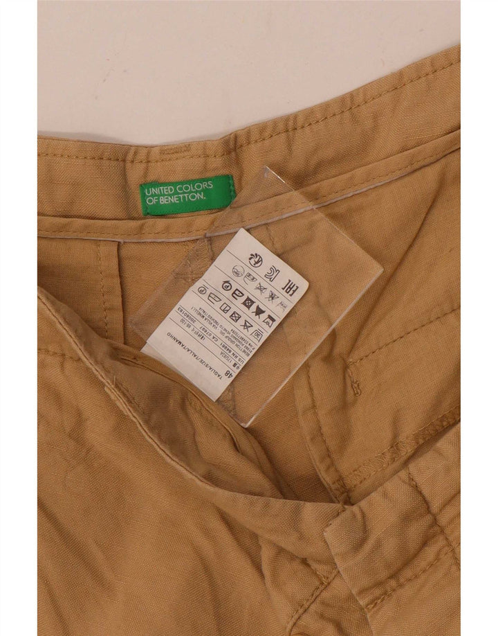 Męskie spodenki chino Benetton IT 48 Medium W34 beżowa bawełna