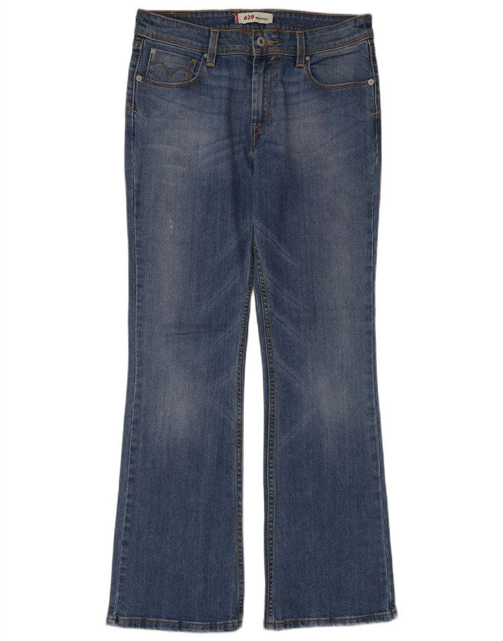 Damskie jeansy Levi's 629 Bootcut W30 L32 Niebieska bawełna
