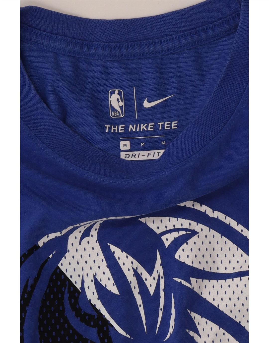 Męski T-shirt NIKE Dallas Mavericks z grafiką, średni niebieski