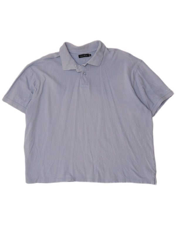 Męska koszulka polo James Pringle 2XL, niebieska, bawełniana