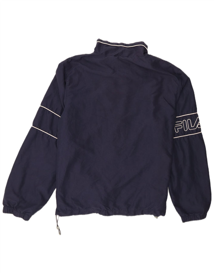 Męska kurtka przeciwdeszczowa Fila Graphic UK 42 XL, poliester w granatowe paski