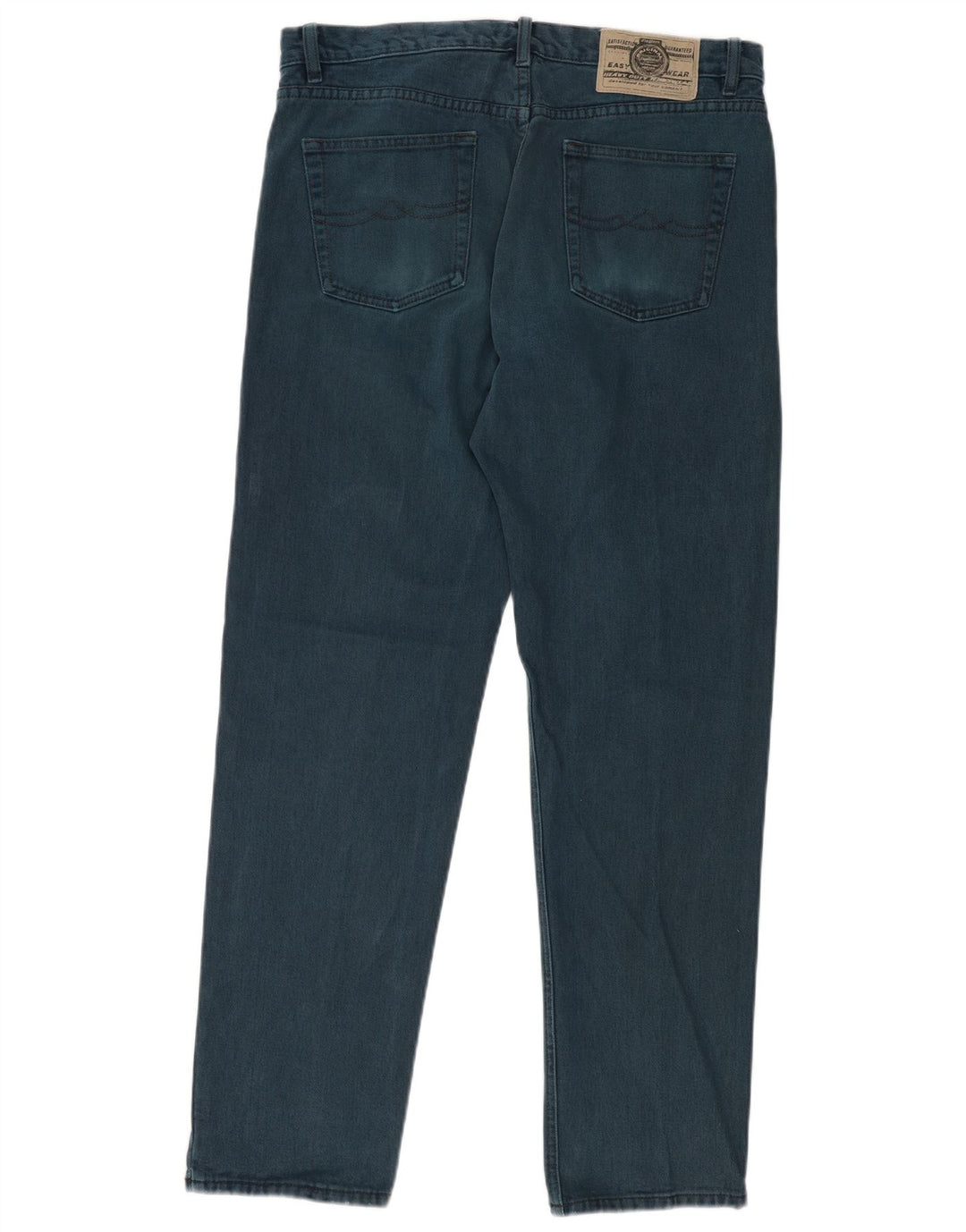 JINGLERS Mens Straight Jeans W36 L32 Blue Cotton