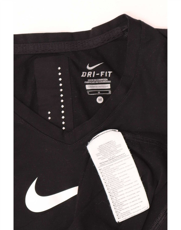 Damska kamizelka z grafiką Nike Dri Fit UK 12, średni czarny poliester