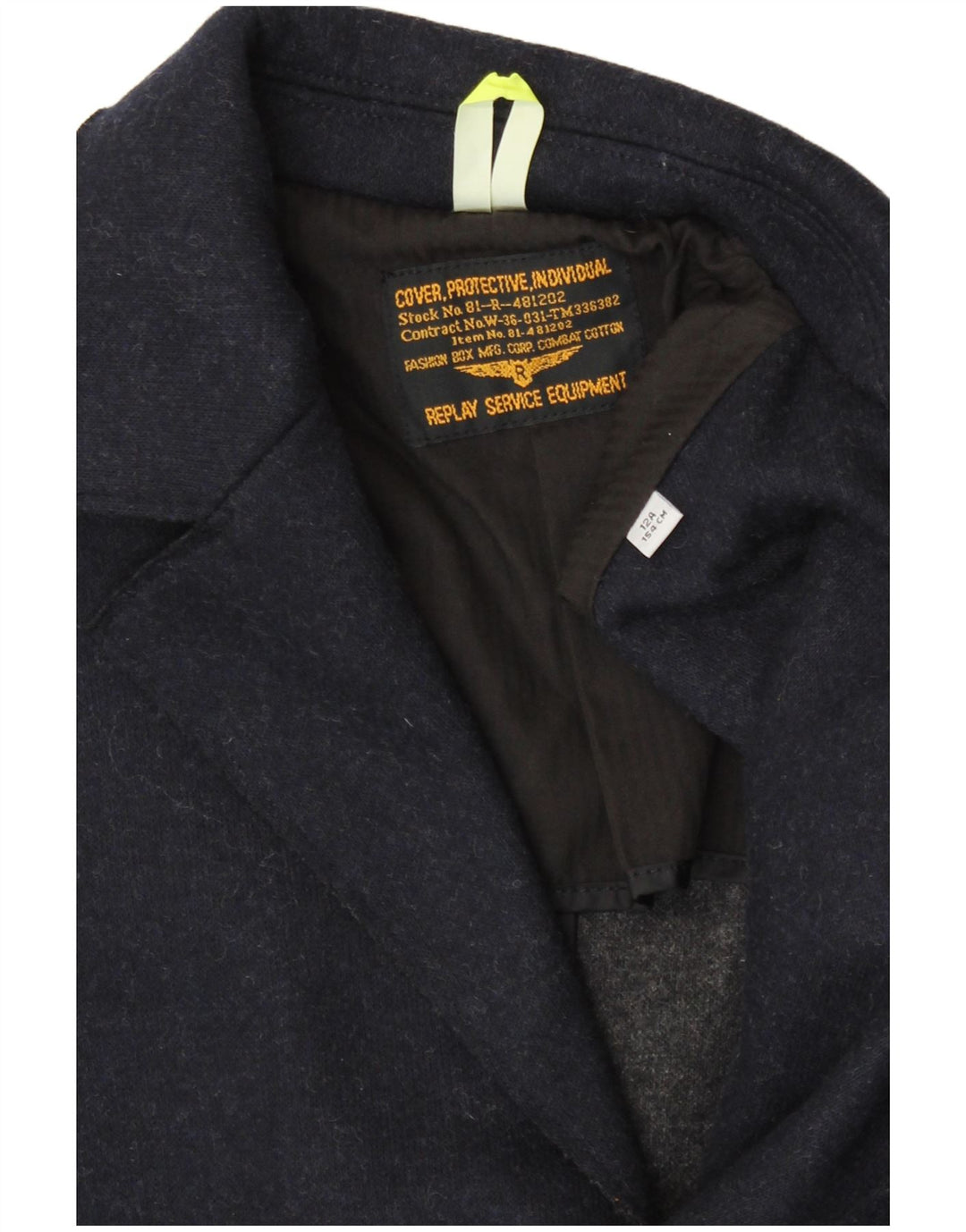 Replay Chłopięca marynarka zapinana na 3 guziki 11-12 lat, granatowa, poliestrowa, klasyczna