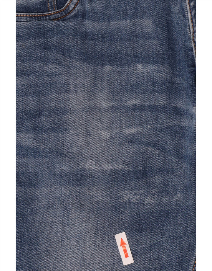 Damskie jeansy Crop Slim IT 46 Large W30 L24 Niebieskie bawełniane