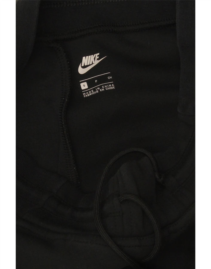 Męskie spodnie dresowe Nike Capri, małe, czarne, bawełniane z blokami kolorów