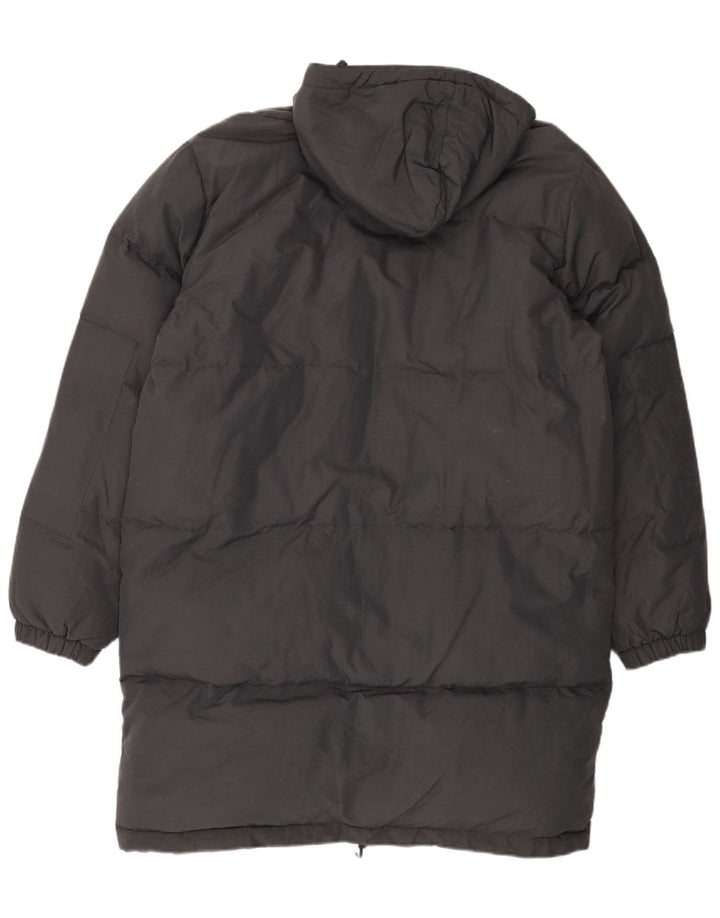 Męski ocieplany płaszcz z kapturem Gazzarrini UK 42 XL, czarny poliamid