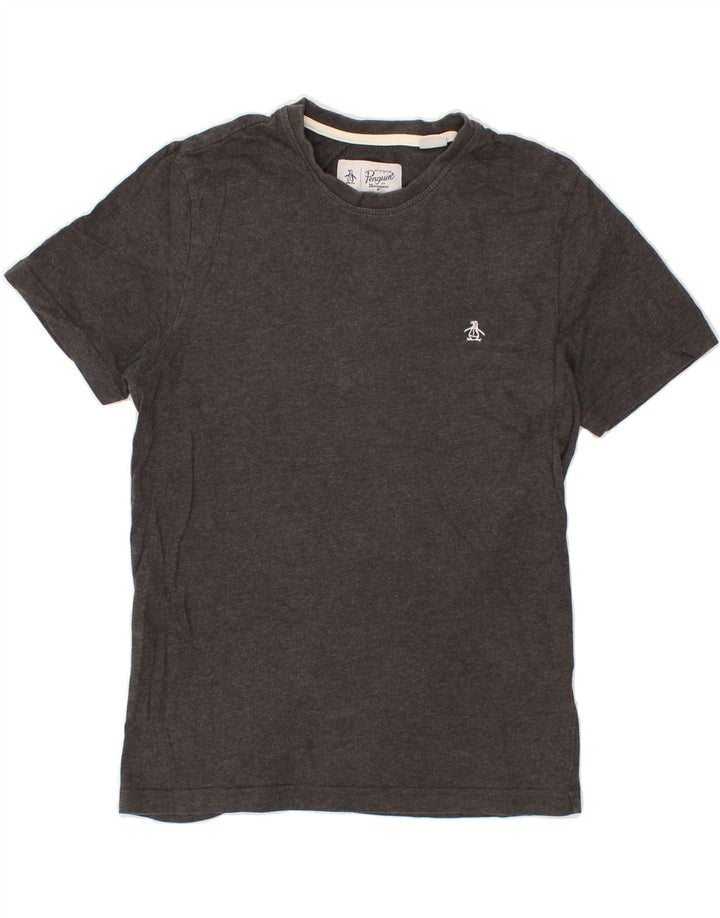 PENGUIN Mens T-Shirt Top Small Grey Cotton Vintage Penguin and Second-Hand Penguin from Messina Hembry 