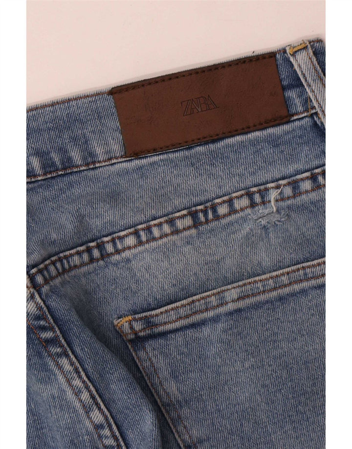 Męskie jeansy przycięte Zara, duże, W32 L24, niebieskie