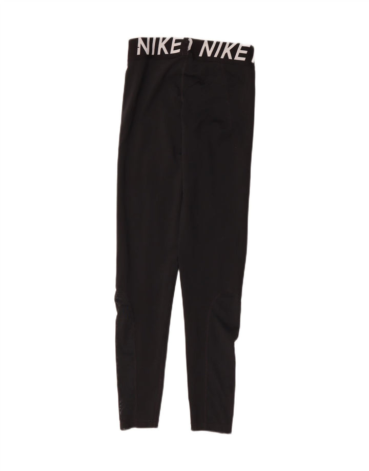 Damskie legginsy Nike Graphic UK 12, średni czarny poliester