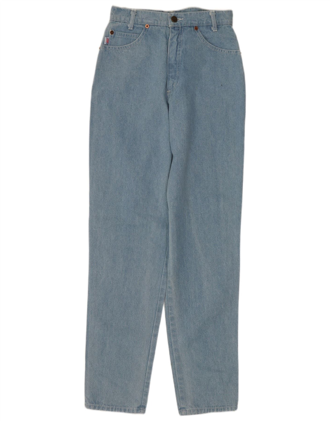 ENRICO COVERI Dziewczęce zwężane dżinsy z wysokim stanem 13-14 lat W24 L30 Niebieskie