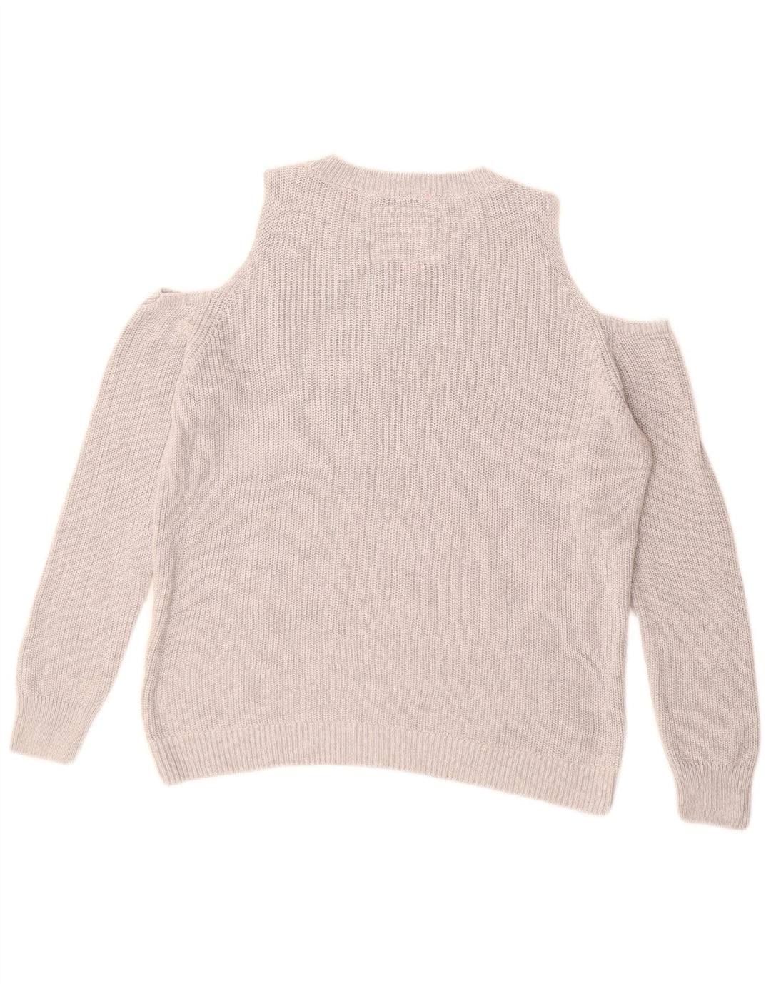 Damski sweter SUPERDRY z graficznym dekoltem w łódkę UK 14, średni szary