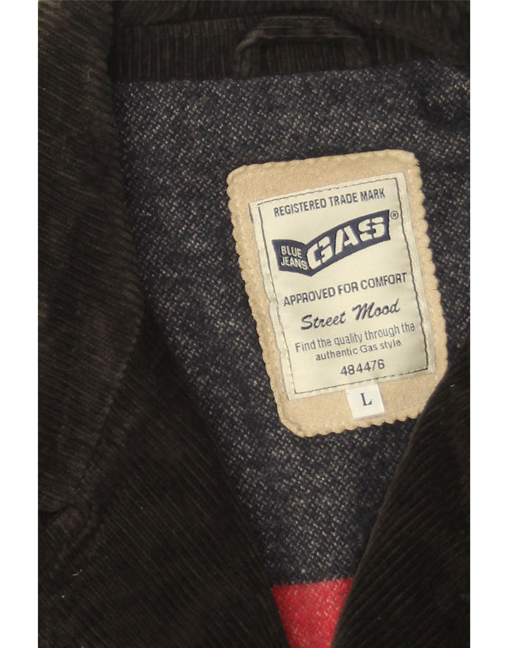 Męska kurtka sztruksowa Gas UK 40, duża, brązowa