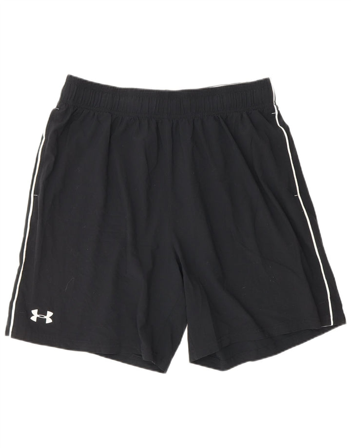 Męskie spodenki sportowe UNDER ARMOUR Heat Gear Graphic XL, czarne, poliestrowe