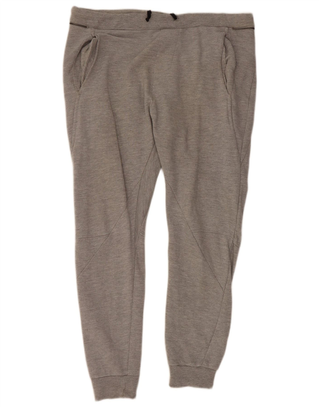 Męskie spodnie dresowe Zara Joggers XL, szara bawełna