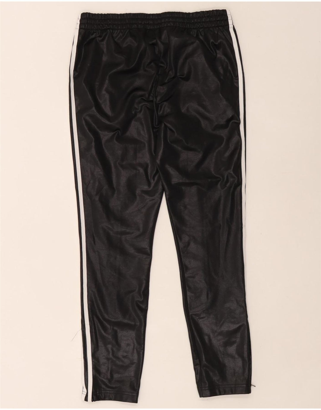 Damskie spodnie dresowe Adidas UK 12 Średni czarny poliester