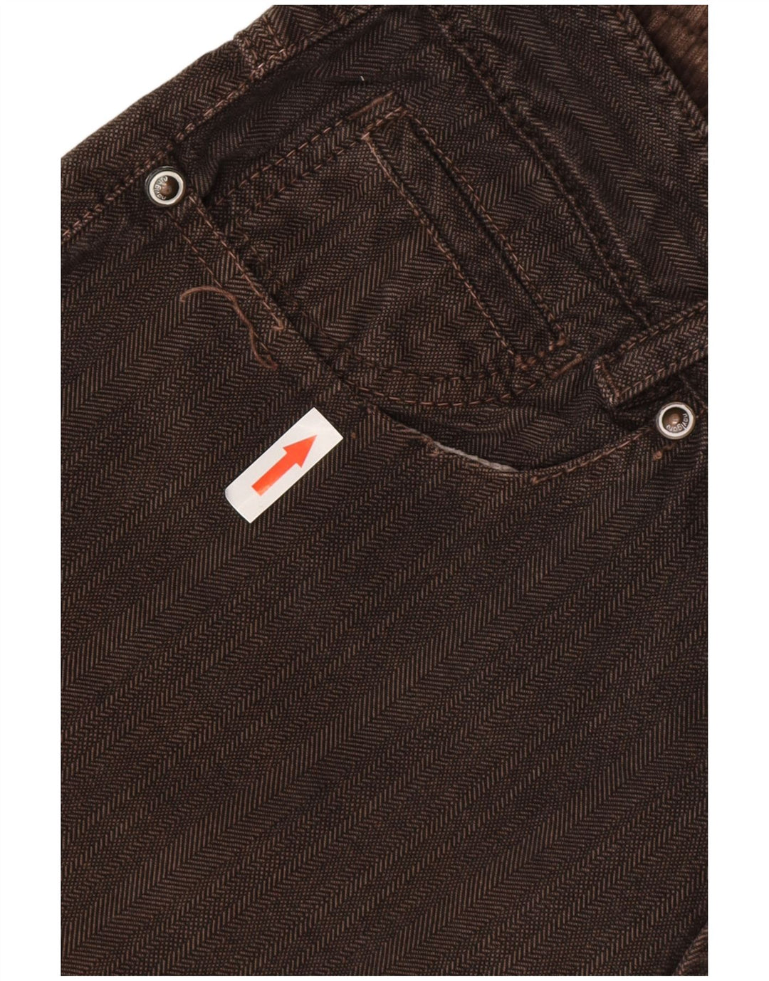 Męskie proste dżinsy NAVIGARE IT 46 Small W29 L26 Brązowa bawełna