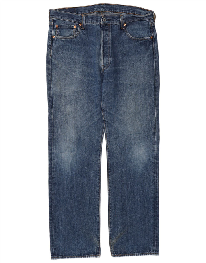 Męskie jeansy Levi's 501 Straight W36 L32 Niebieskie