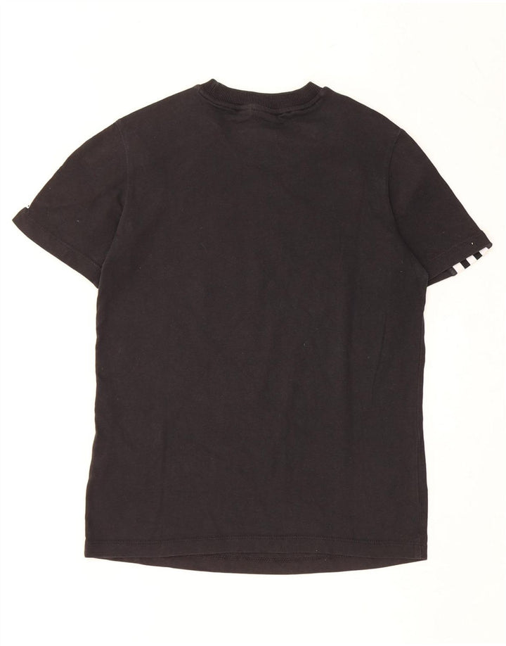 Damska koszulka z grafiką ADIDAS Top UK 8, mała, czarna, bawełniana