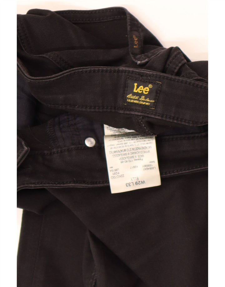 Damskie jeansy Lee Elly Slim W29 L33 Czarne bawełniane