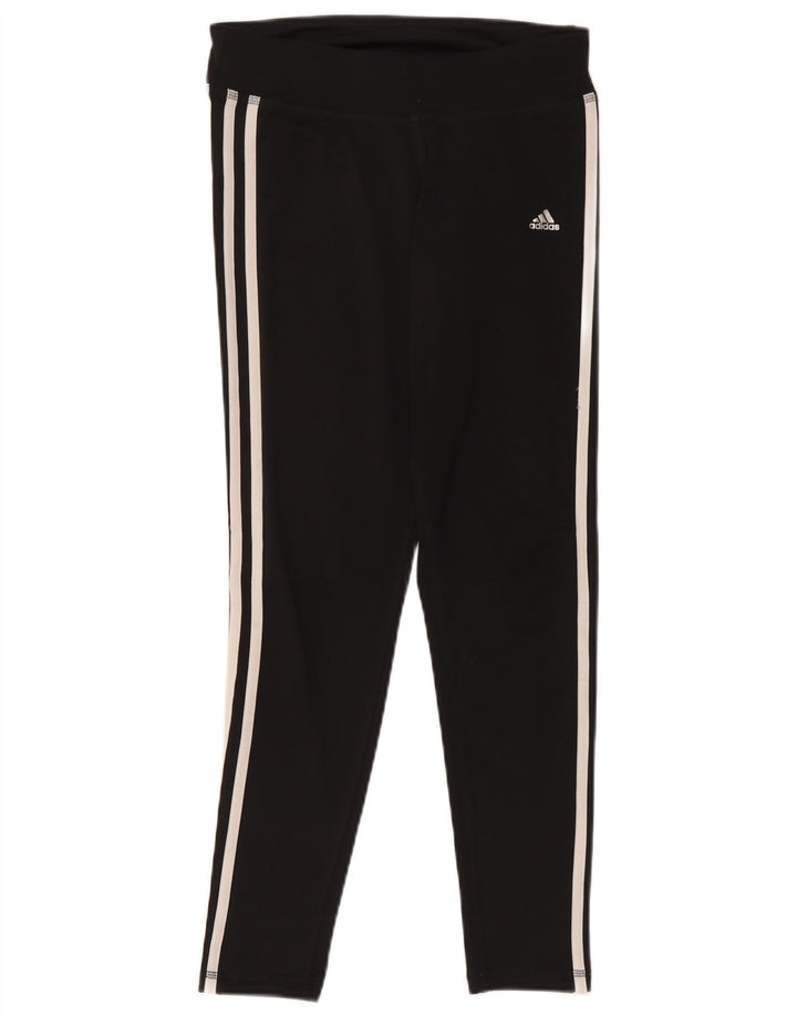 Legginsy damskie Adidas UK 8/10, małe, czarne, poliestrowe