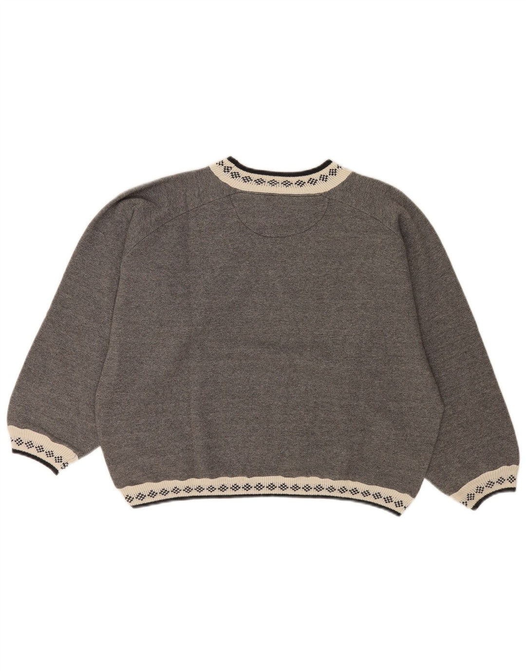Sweter damski o kroju oversize, duży, szary, UK 16