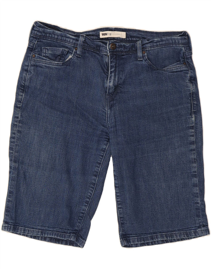LEVI'S Womens Denim Shorts W31 Medium Navy Blue Cotton Vintage Levi's and Second-Hand Levi's from Messina Hembry 
