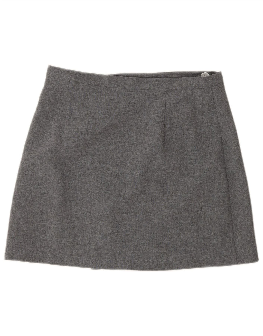 Damska spódnica mini kopertowa z wysokim stanem Sisley IT 44 Medium W26 Szary poliester