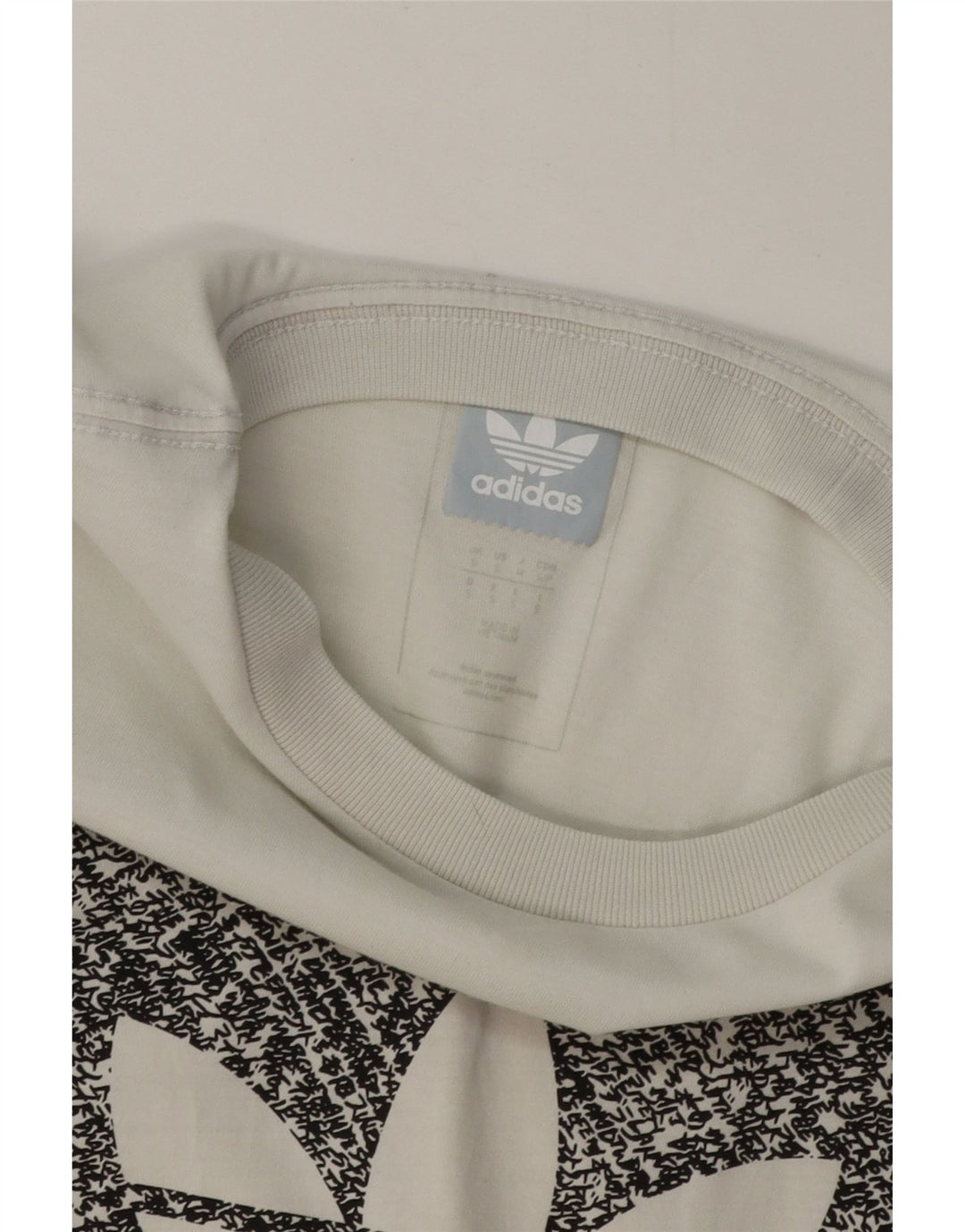 Męska koszulka z grafiką Adidas, mała, biała, bawełniana