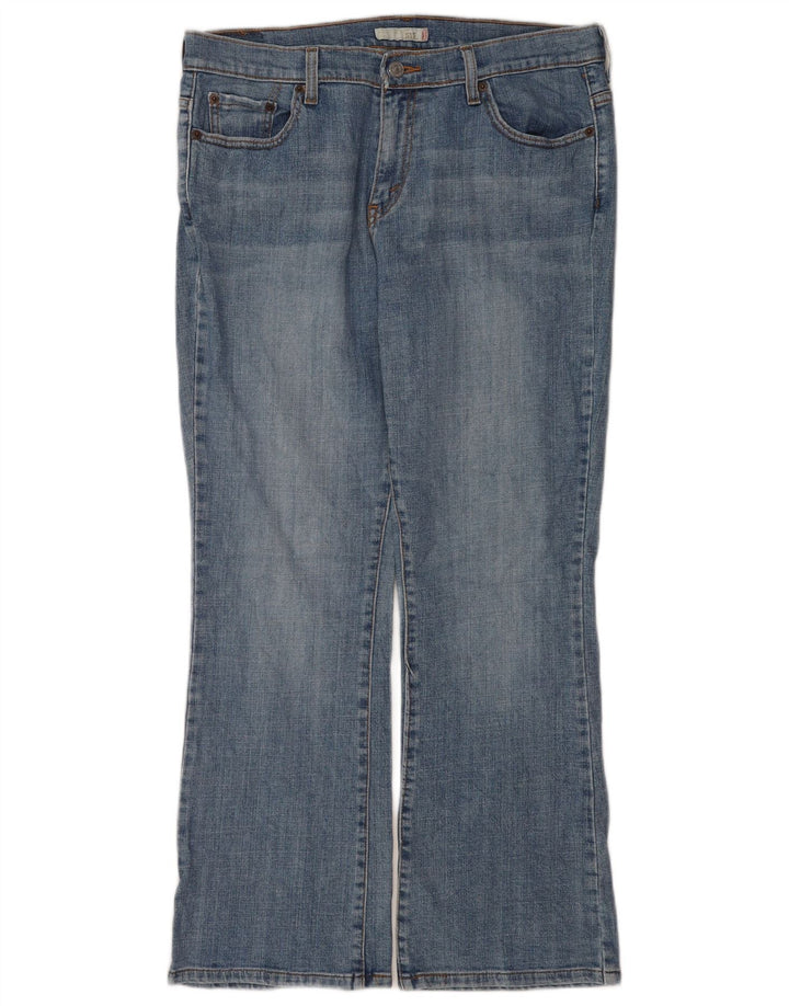 Damskie dżinsy Levi's 515 Bootcut US 12, duże, W32 L30, niebieska bawełna