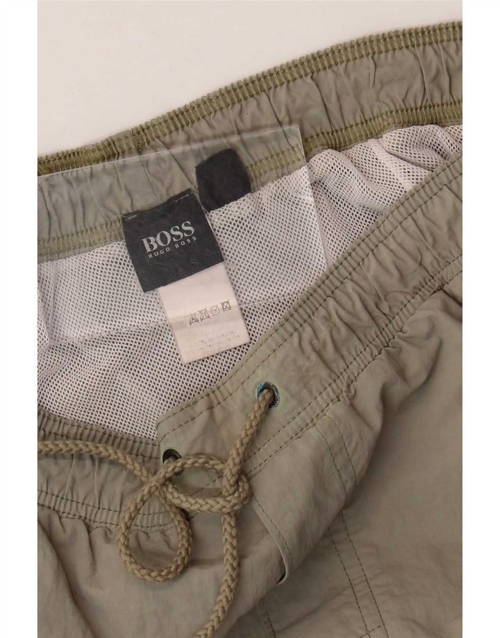 Męskie spodenki kąpielowe Hugo Boss, duże, zielone, nylonowe