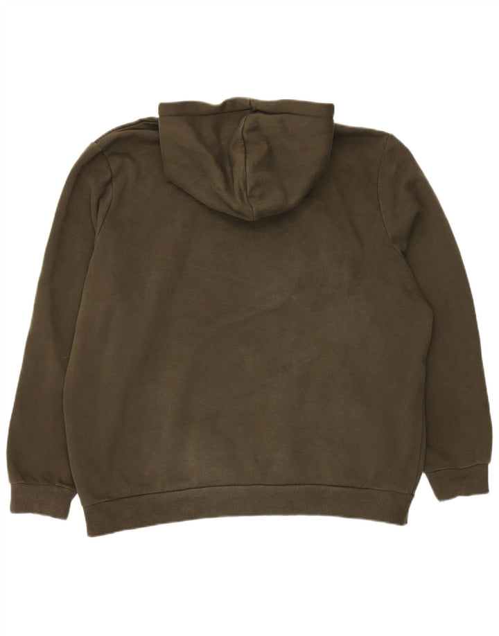 Męski sweter z kapturem Puma XL, bawełniany khaki