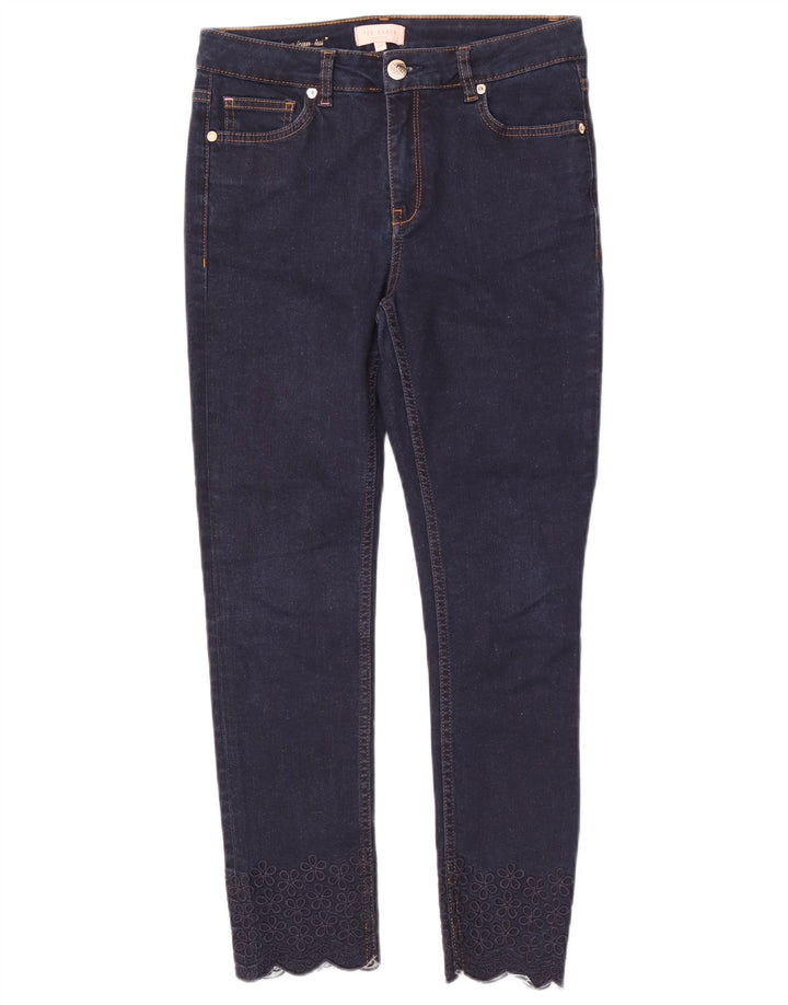 Damskie jeansy slim Ted Baker W28 L26 Granatowe w kwiaty