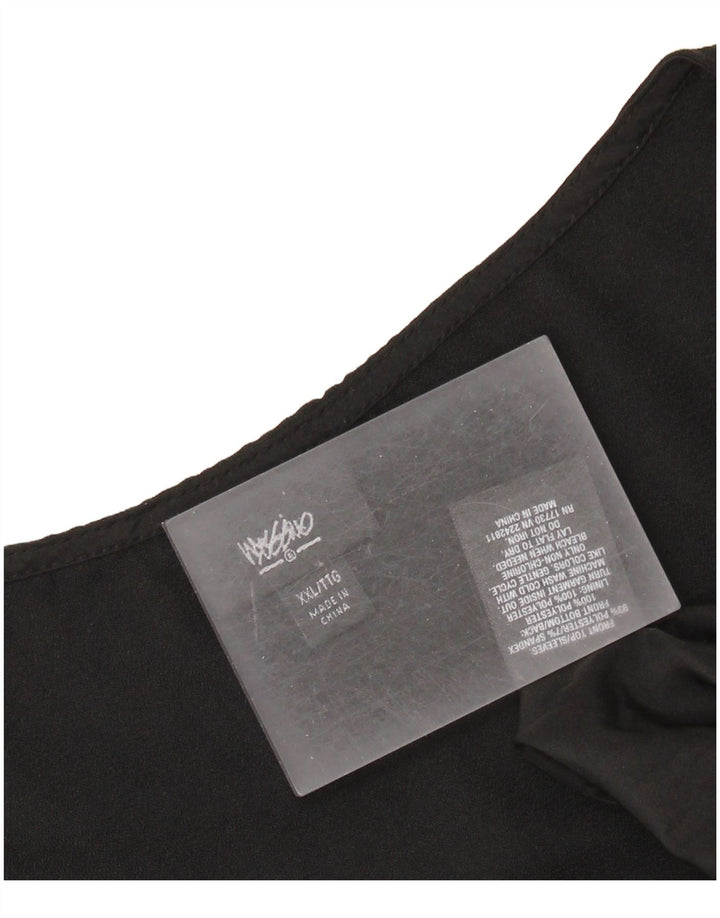 Damska sukienka typu shift MOSSIMO UK 20 2XL Czarny poliester