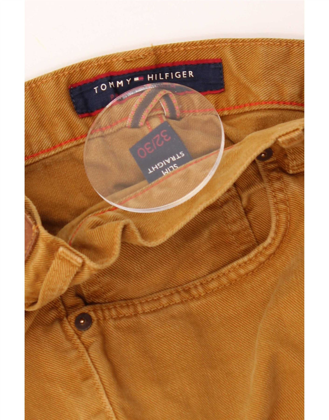 Męskie jeansy Slim Straight W32 L30 Tommy Hilfiger w kolorze beżowym