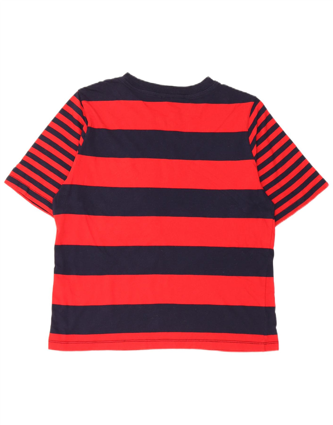 T-shirt męski BENETTON, bawełniany, średni, granatowy w paski