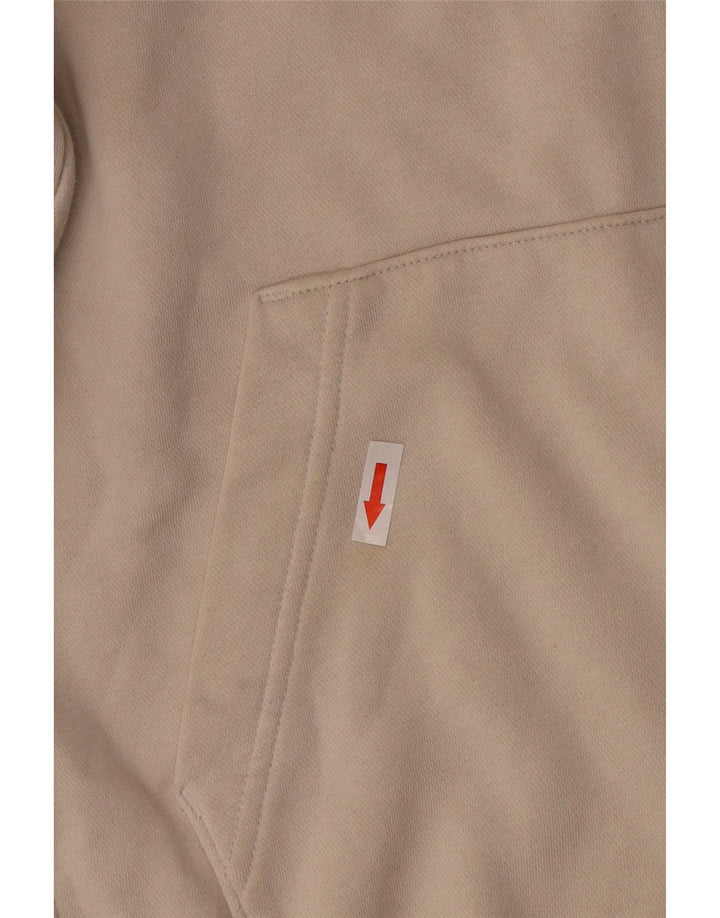 Męski sweter z kapturem Nike, mały, beżowy, bawełniany
