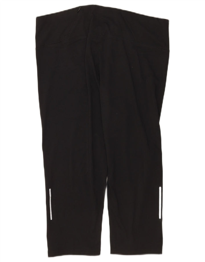Damskie legginsy Capri Marks & Spencer UK 16, duże, czarne, poliestrowe