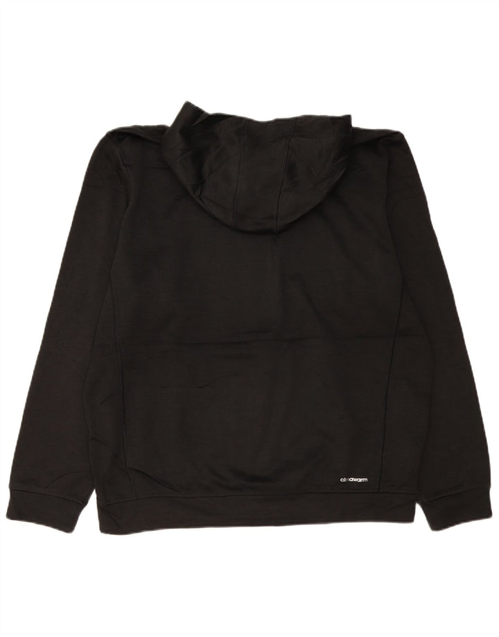 Adidas Męski sweter z kapturem Climawarm, duży, czarny poliester