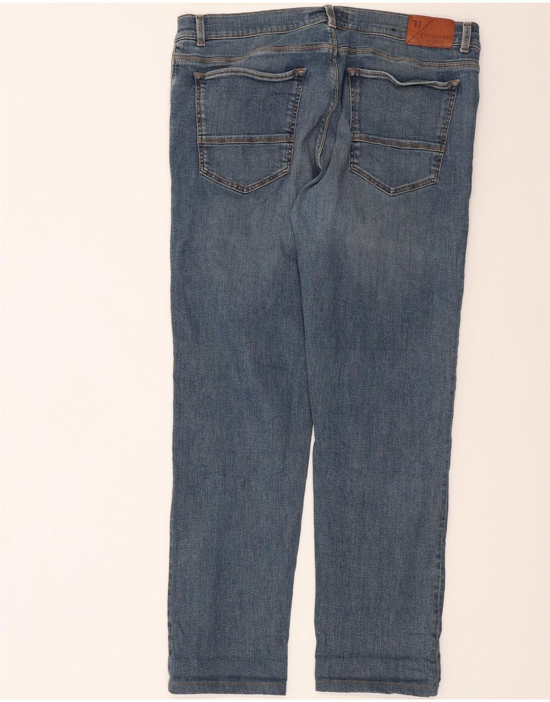 TRUSSARDI Mens Straight Jeans W36 L30 Blue Vintage Trussardi and Second-Hand Trussardi from Messina Hembry 