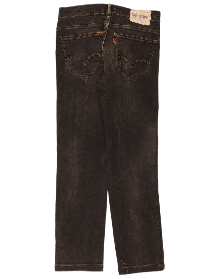 Damskie jeansy Levi's 519 Slim W32 L28 Czarna bawełna