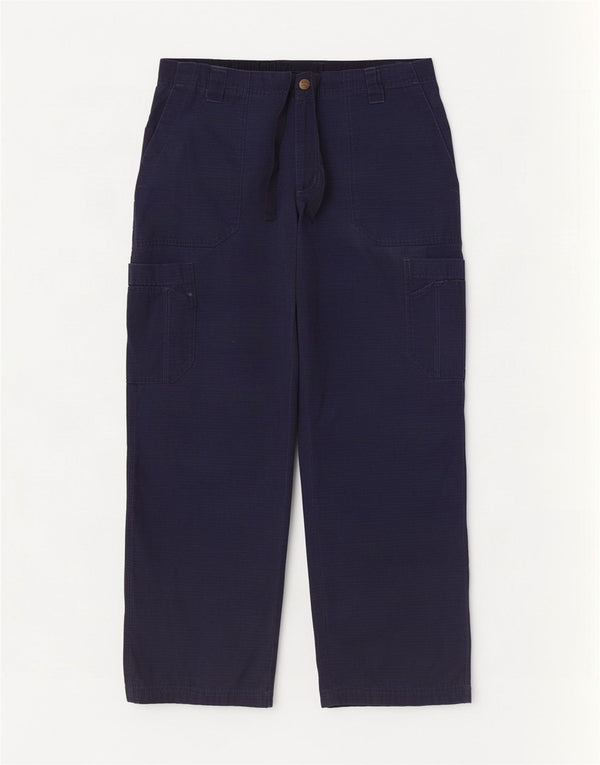 Spodnie damskie Carhartt Straight Cargo Medium W30 L30 Granatowa bawełna