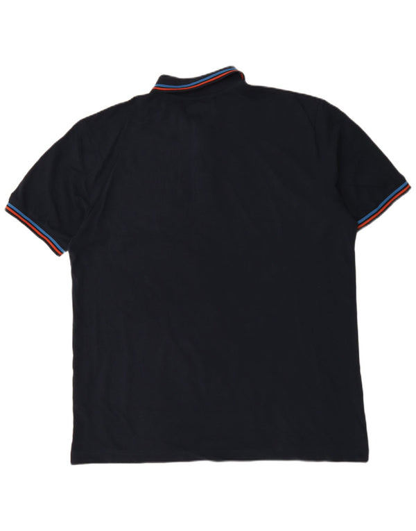 Męska koszulka polo Kappa 2XL Czarna bawełniana