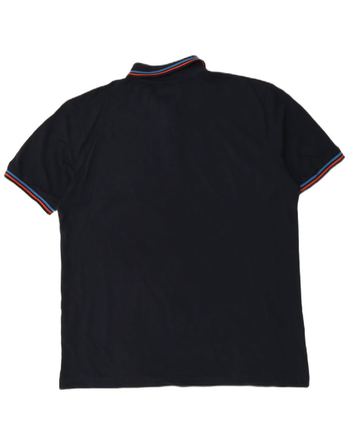 Męska koszulka polo Kappa 2XL Czarna bawełniana