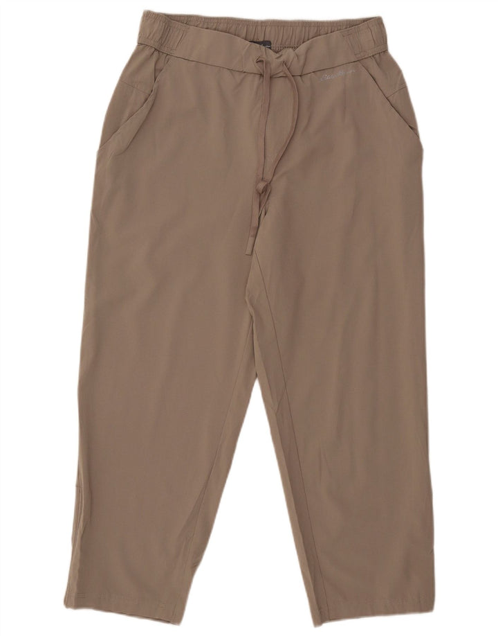 Damskie, zwężane spodnie Eddie Bauer, średnie W30 L24, szary poliester